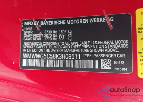 2019 Mini Convertible Cooper из США, поврежденный, VIN WMWWG5C58K3H08511